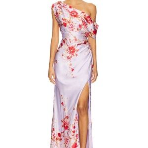 NWT Elliatt Elina Gown in Lilac Multi